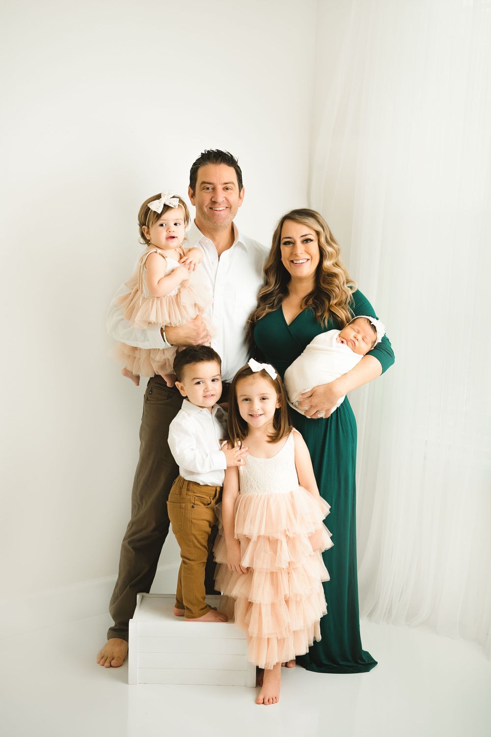 Family Newborn studio poses