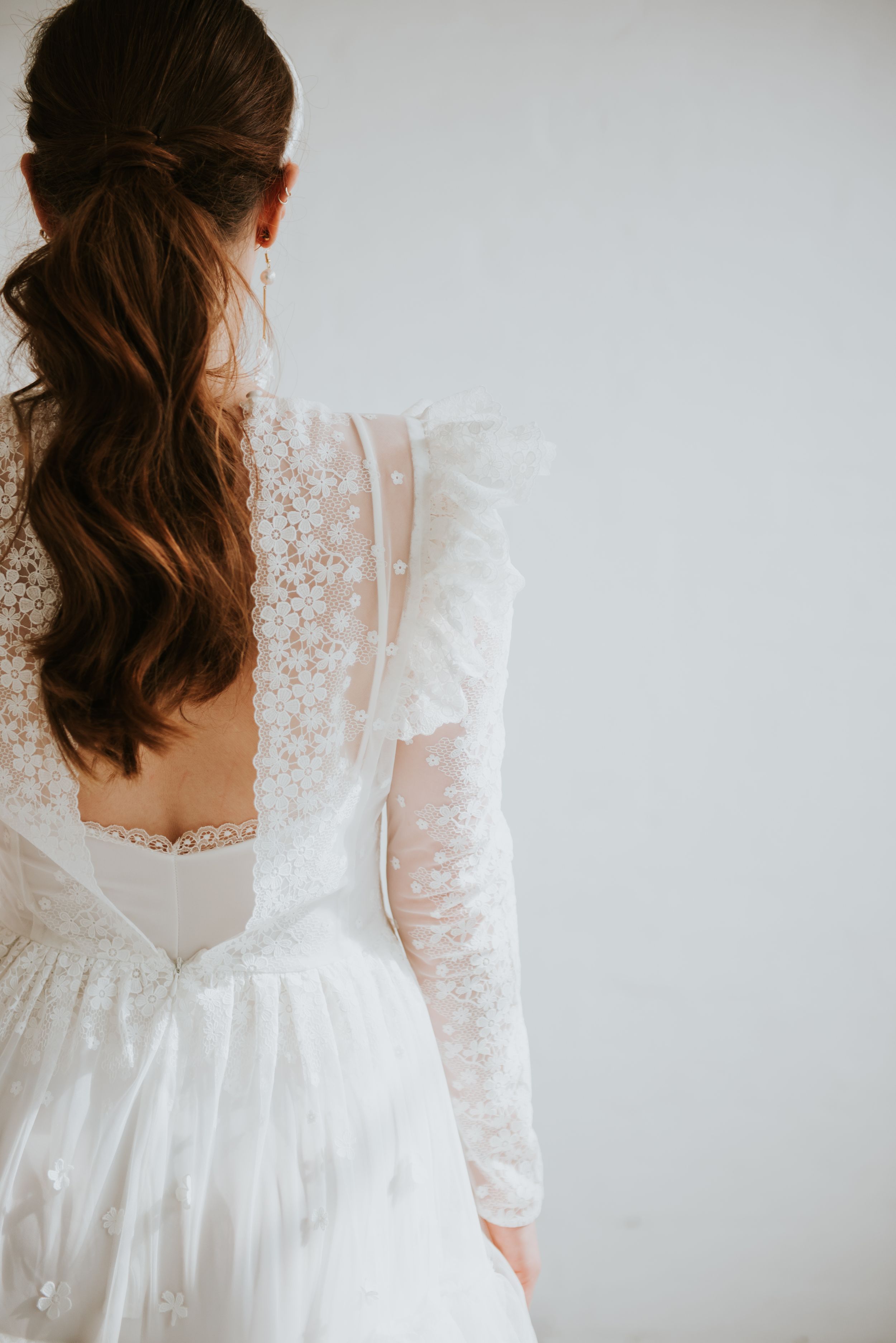 Bridal pony - Bridal hair - Katya Katya Dress