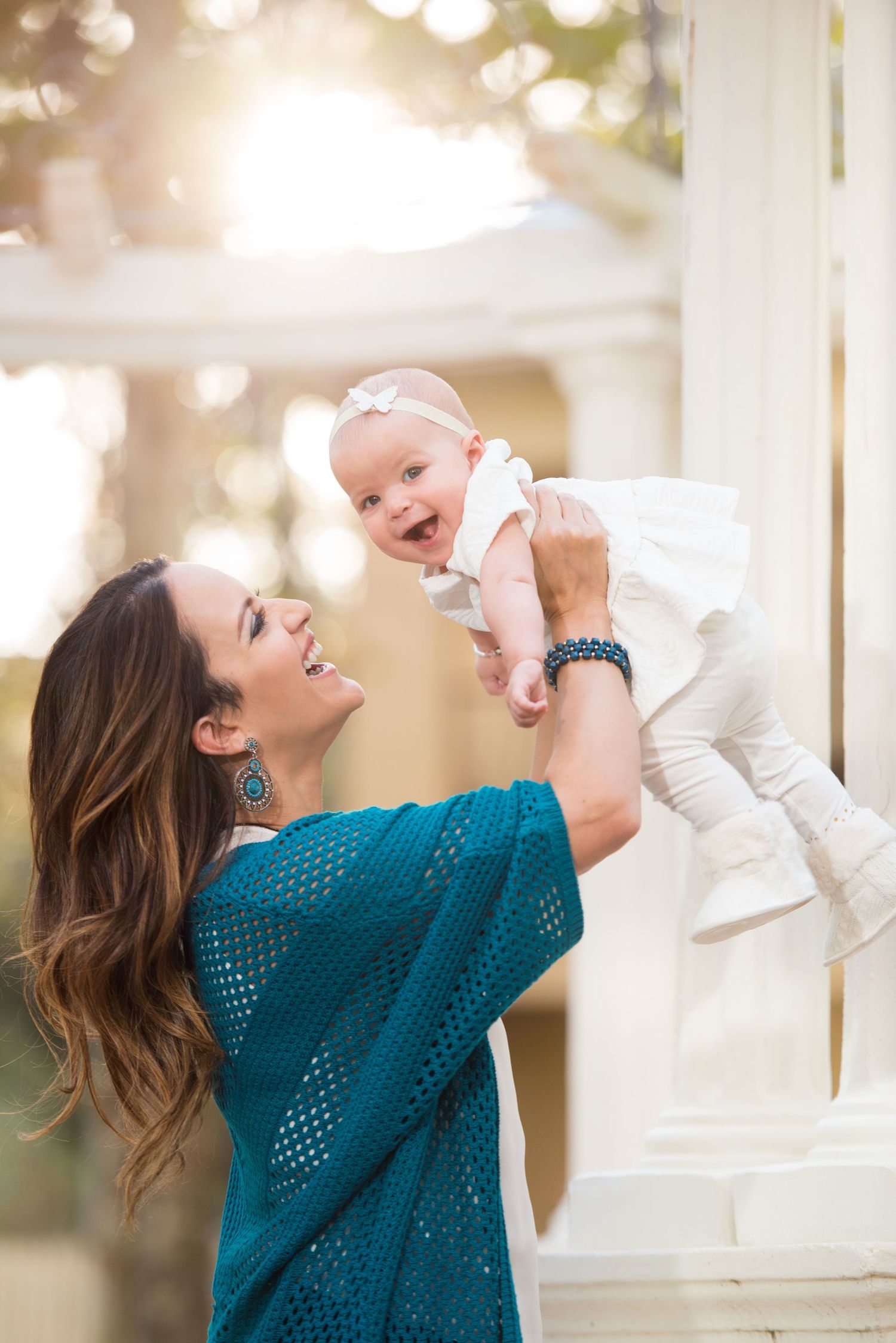 Mother and Child Family Portrait in Golden Light Haile Village Gainesville Florida Photographer