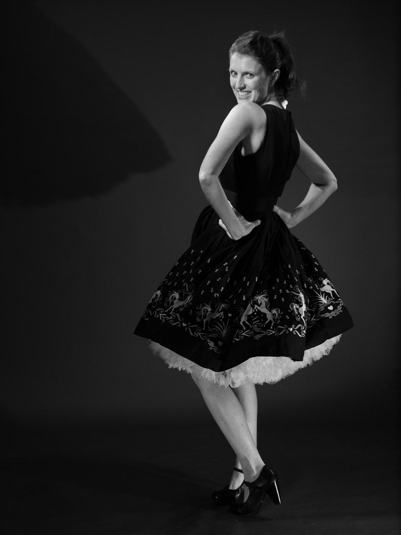 Retro portraits recreating the 1940s Golden Age of Hollywood photos