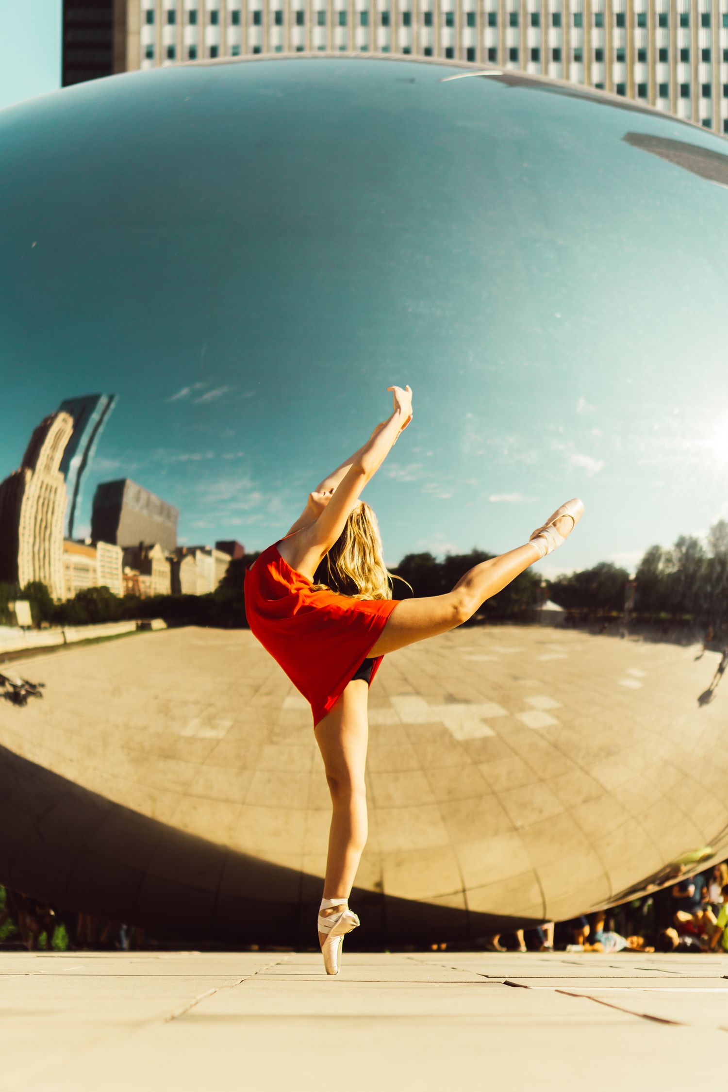 chicago senior dance photography millennium park