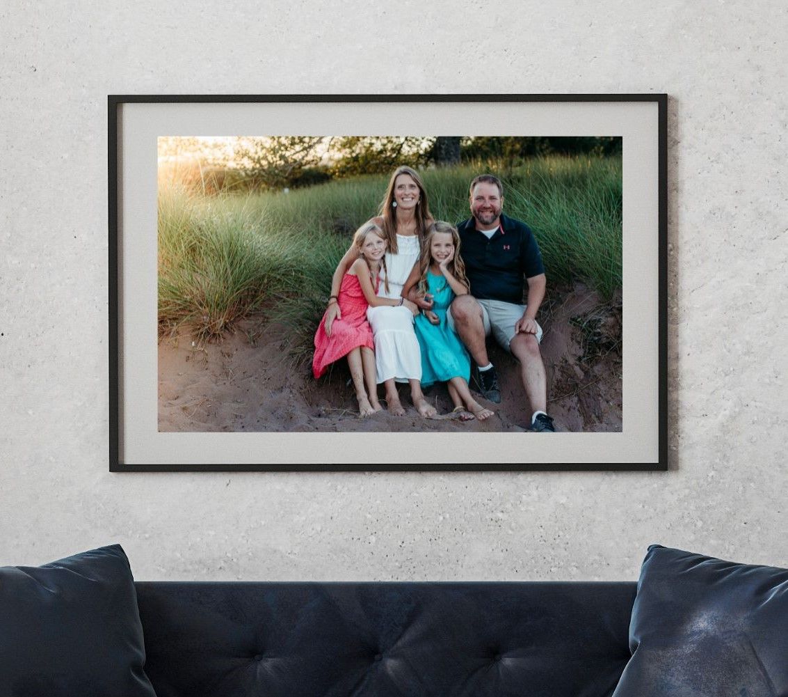 Family Beach Portrait Session Custom wall art.