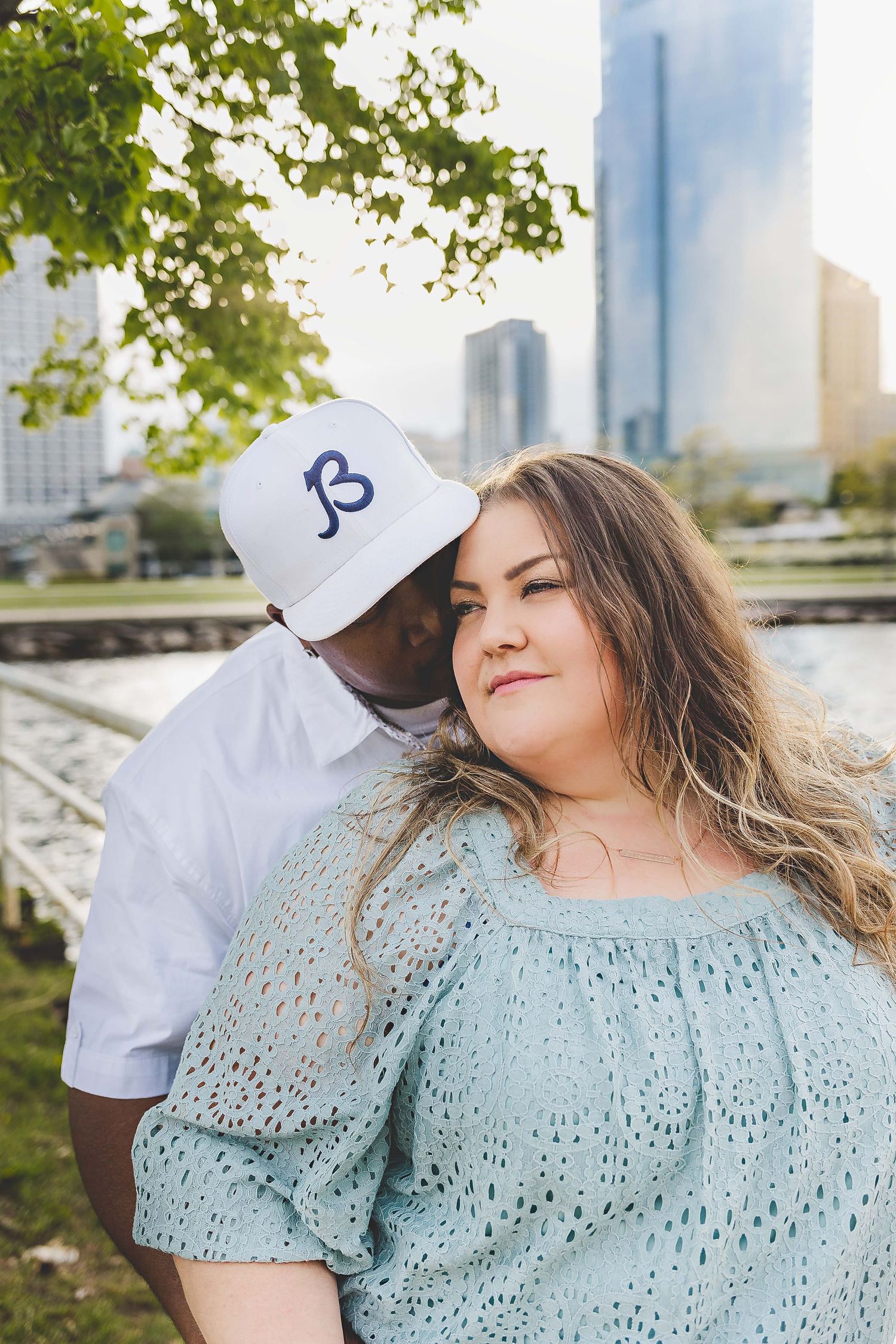 Engagement pictures Milwaukee, WI Historic third ward