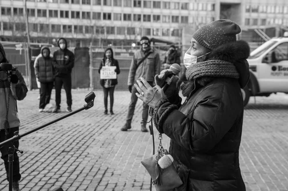 Justice for George Floyd. Boston, MA Protest