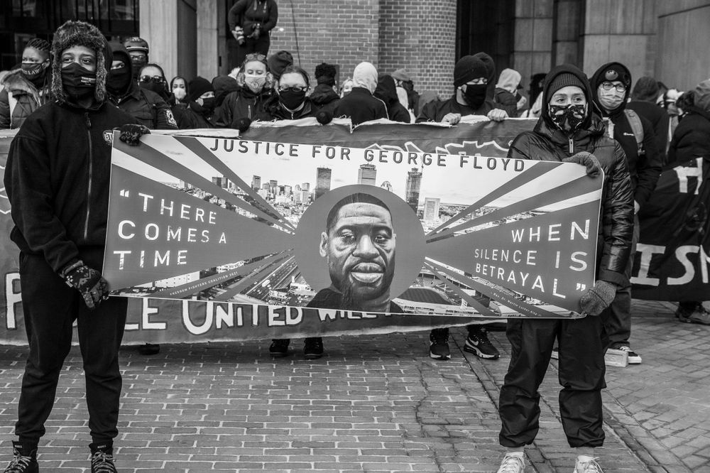 Justice for George Floyd. Boston, MA Protest