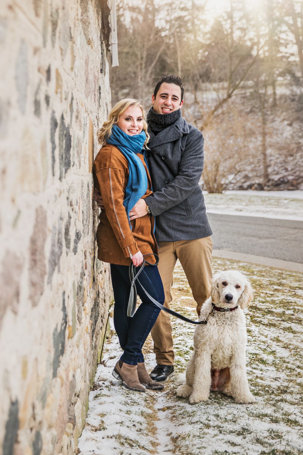Winter Engagement Photos Arva Mill London Ontario Photographer Shawn VanDaele