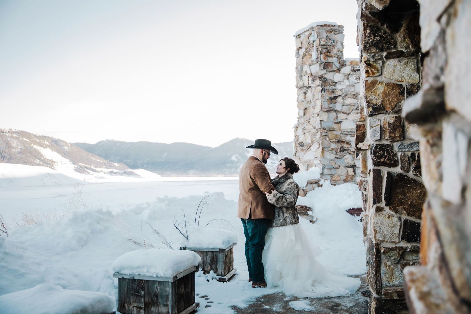 Bride and Groom Portraits for Jackson Hole, WY Elopement by Carli Layton Photography, a Texas Elopement Photographer.