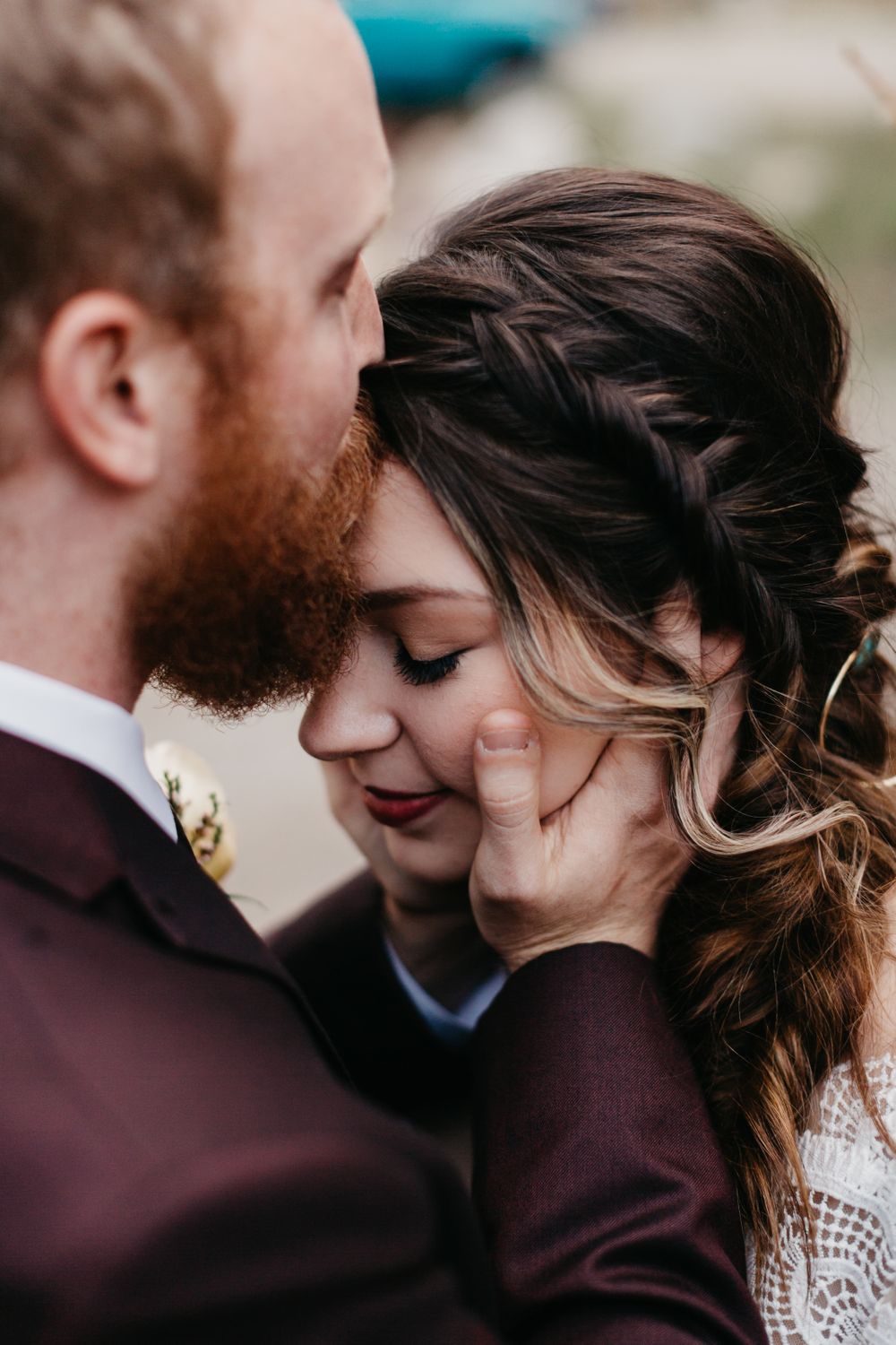 Bride and Groom Boho Wedding Silver Plume Colorado