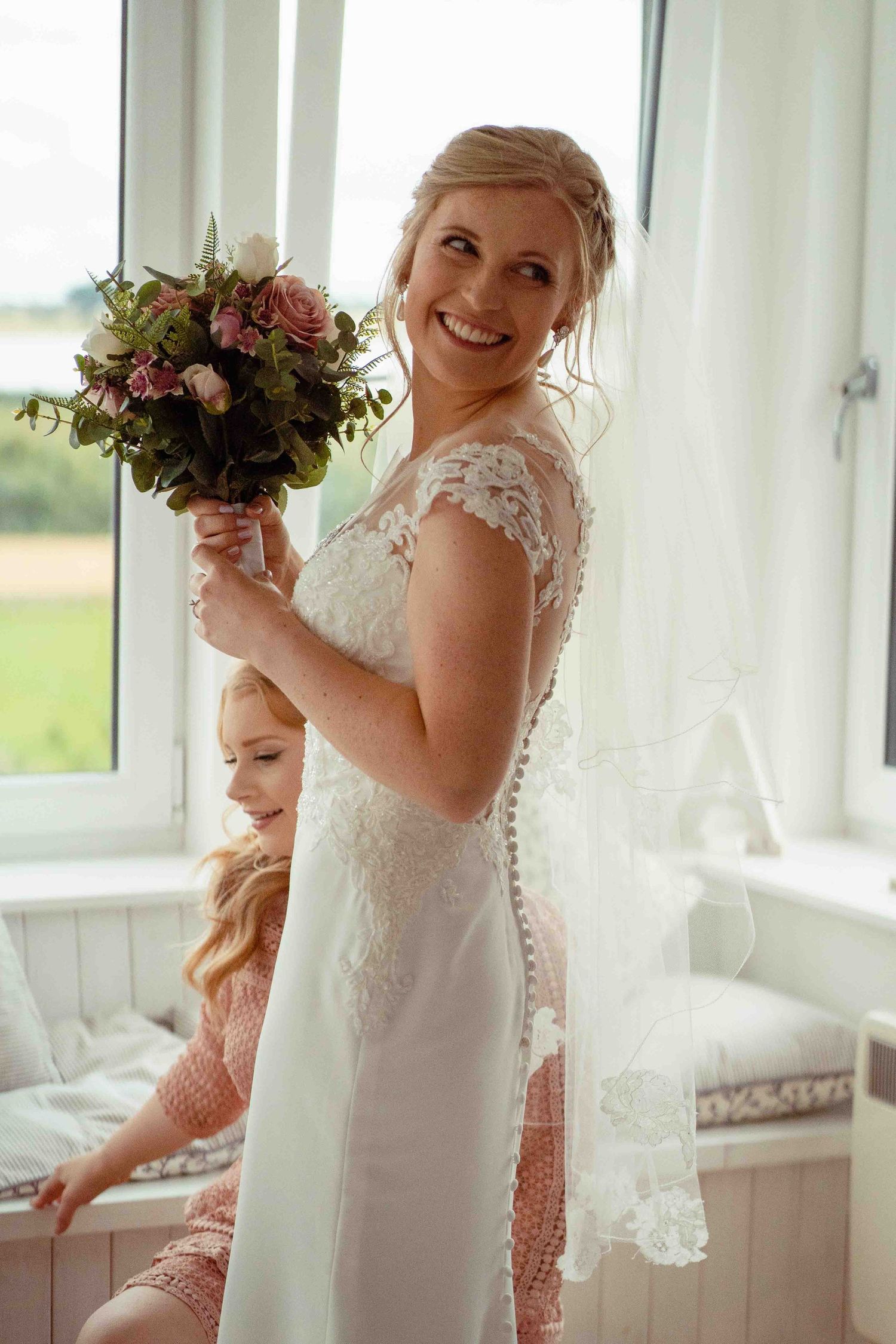 Modern Bride with Veil, Wedding Photography