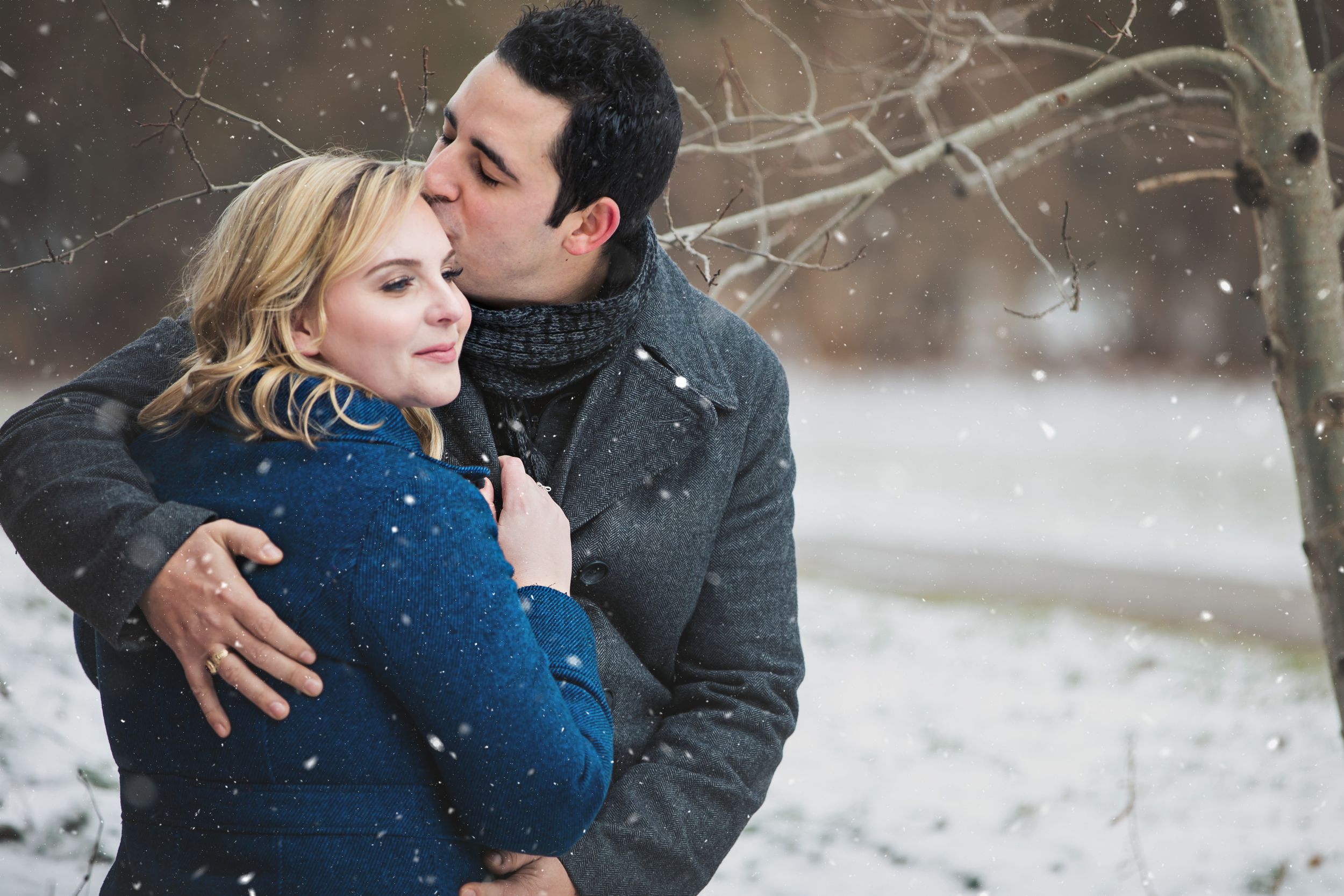 Winter Engagement Photos Arva Mill London Ontario Photographer Shawn VanDaele