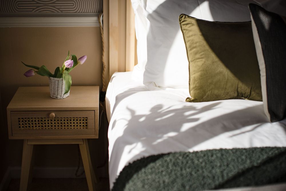 Gloucestershire Real Estate Property Photographer bedside table