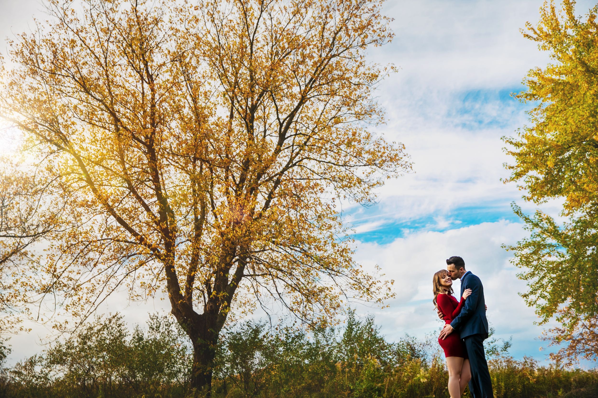 Fall engagement photos at Fanshawe Conservation Area London Ontario by photographer Shawn Van Daele
