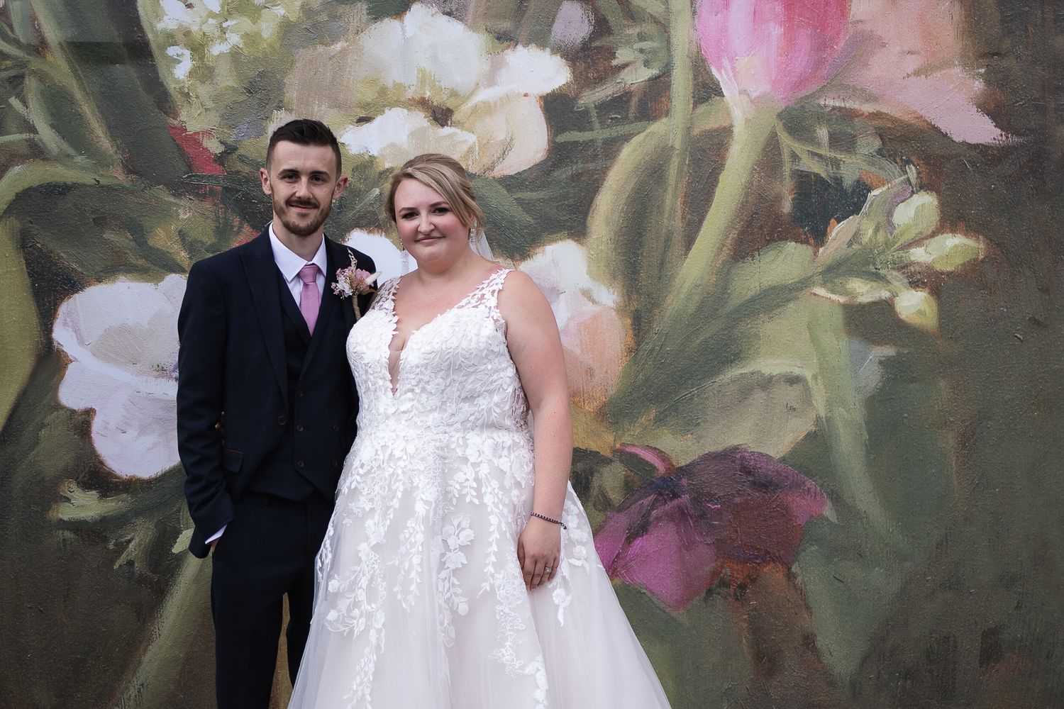 Couple photoshoot of bride and groom on the King's road, Chelsea.