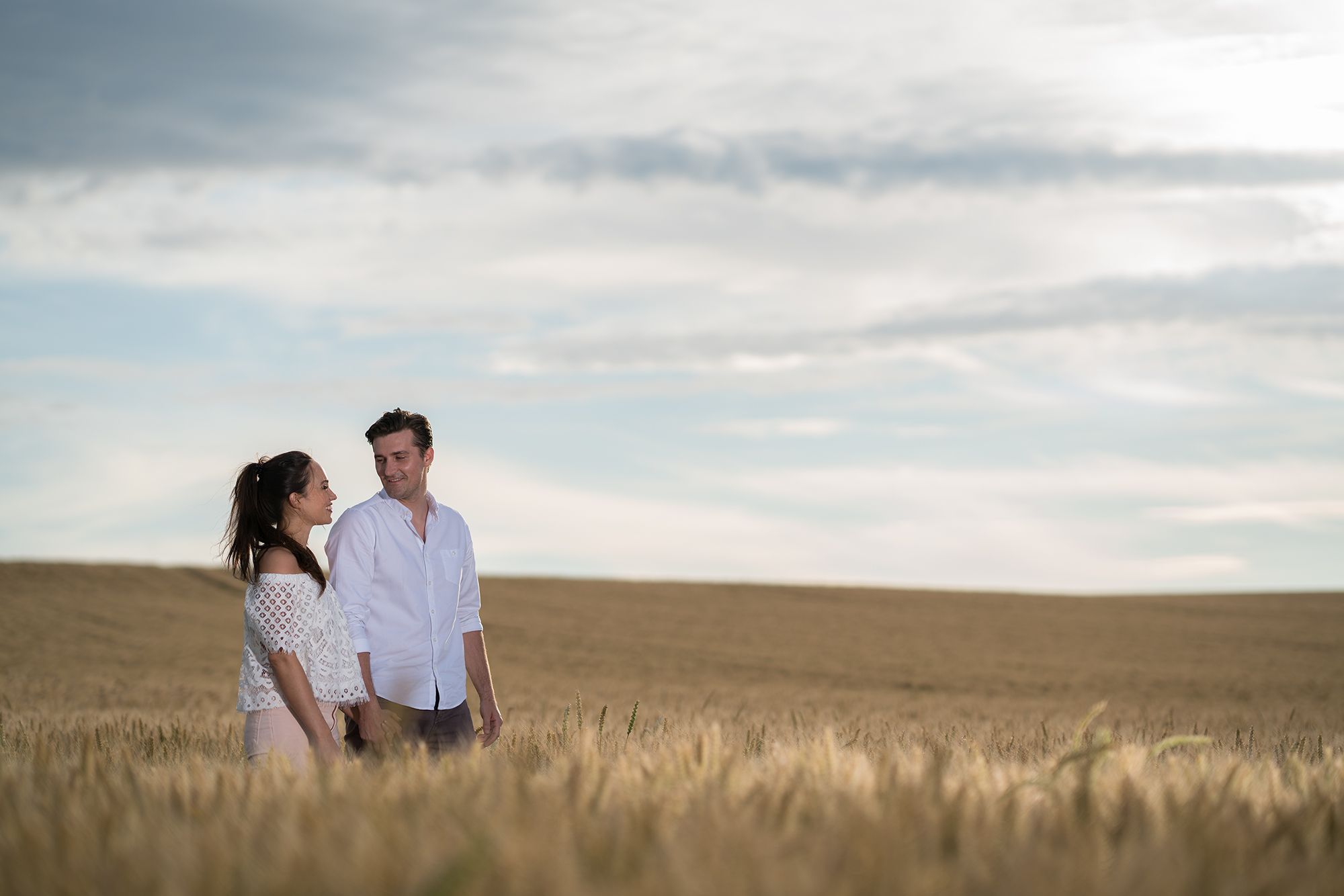 rose dew farm engagement photoshoot