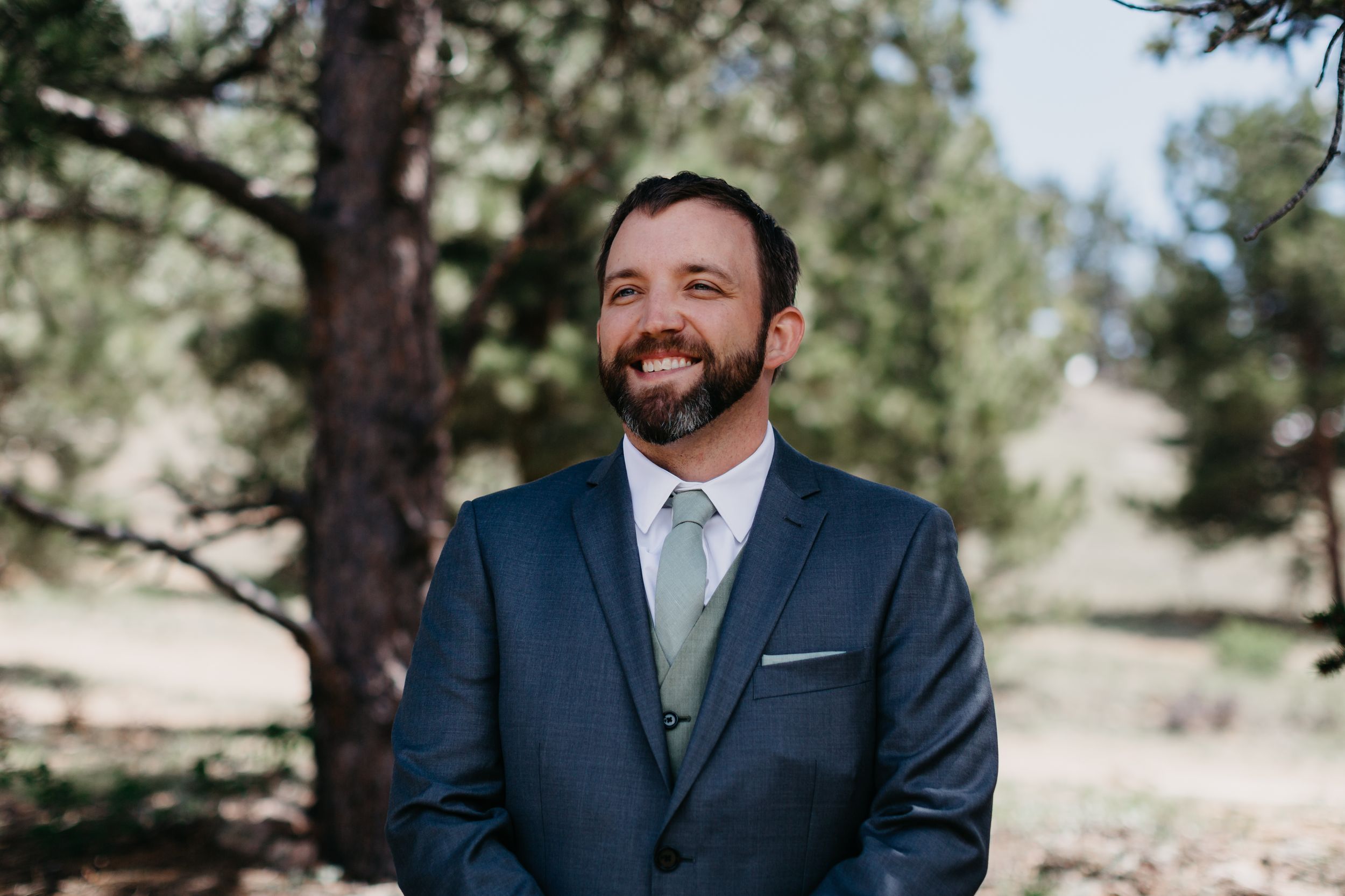 First look photography, groom portraits, colorado, wedding, estes park, inspiration, photographer, best of colorado,