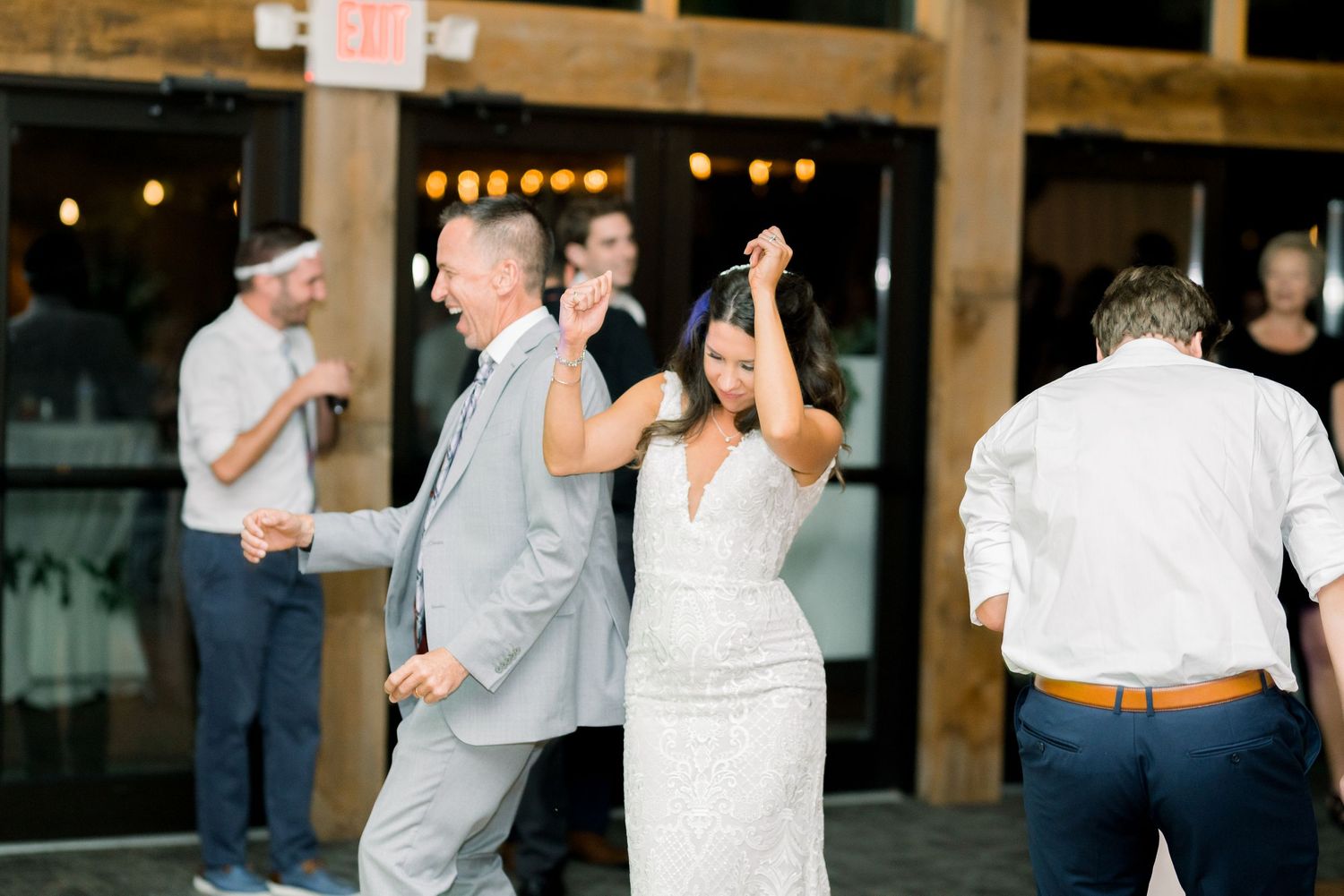 Vineyard photos with white willow events at Prairie Moon Winery wedding in Ames, Iowa
