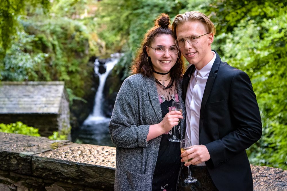 Surprise proposal at Rydal Hall in Lake District