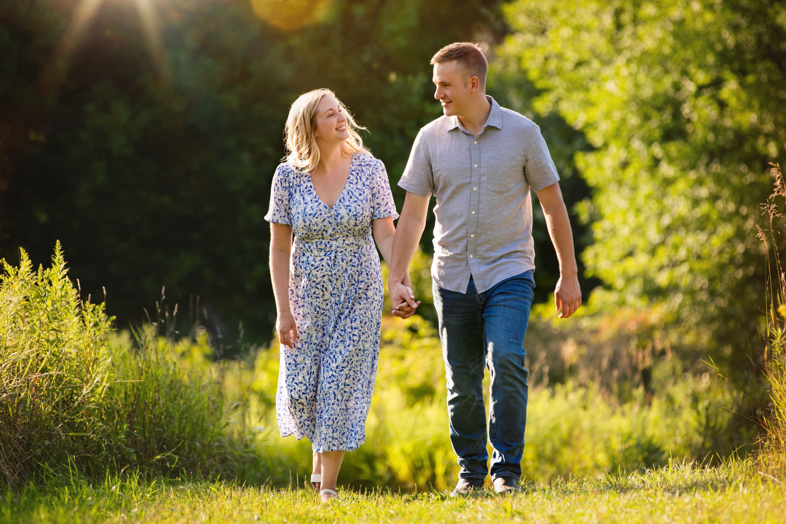 Dreamy summer engagement photos in Dundas and Ancaster Ontario by London wedding photographer Shawn Van Daele