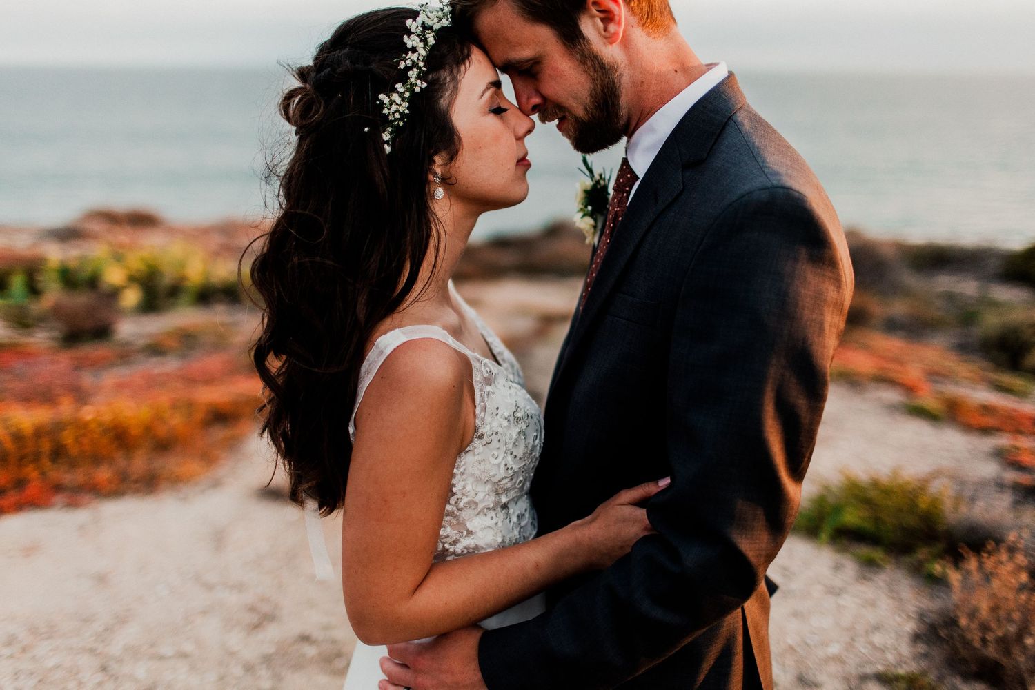 golden hour bride and groom session