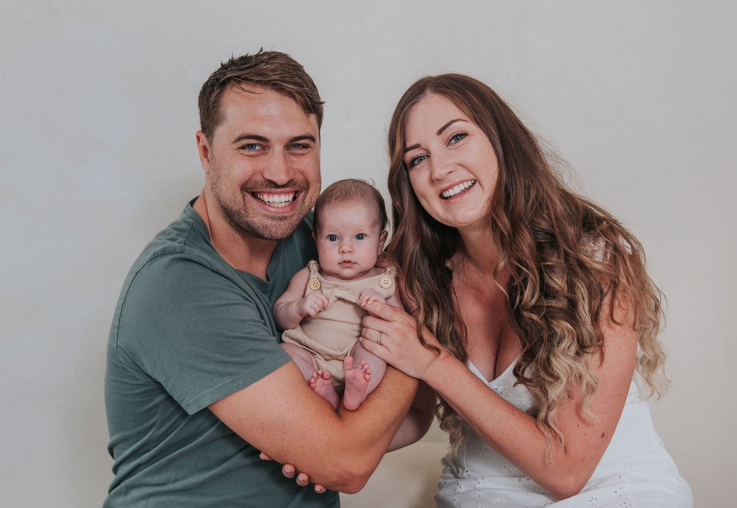 Newborn family portrait by devon. based photographer Melanie Barnfield