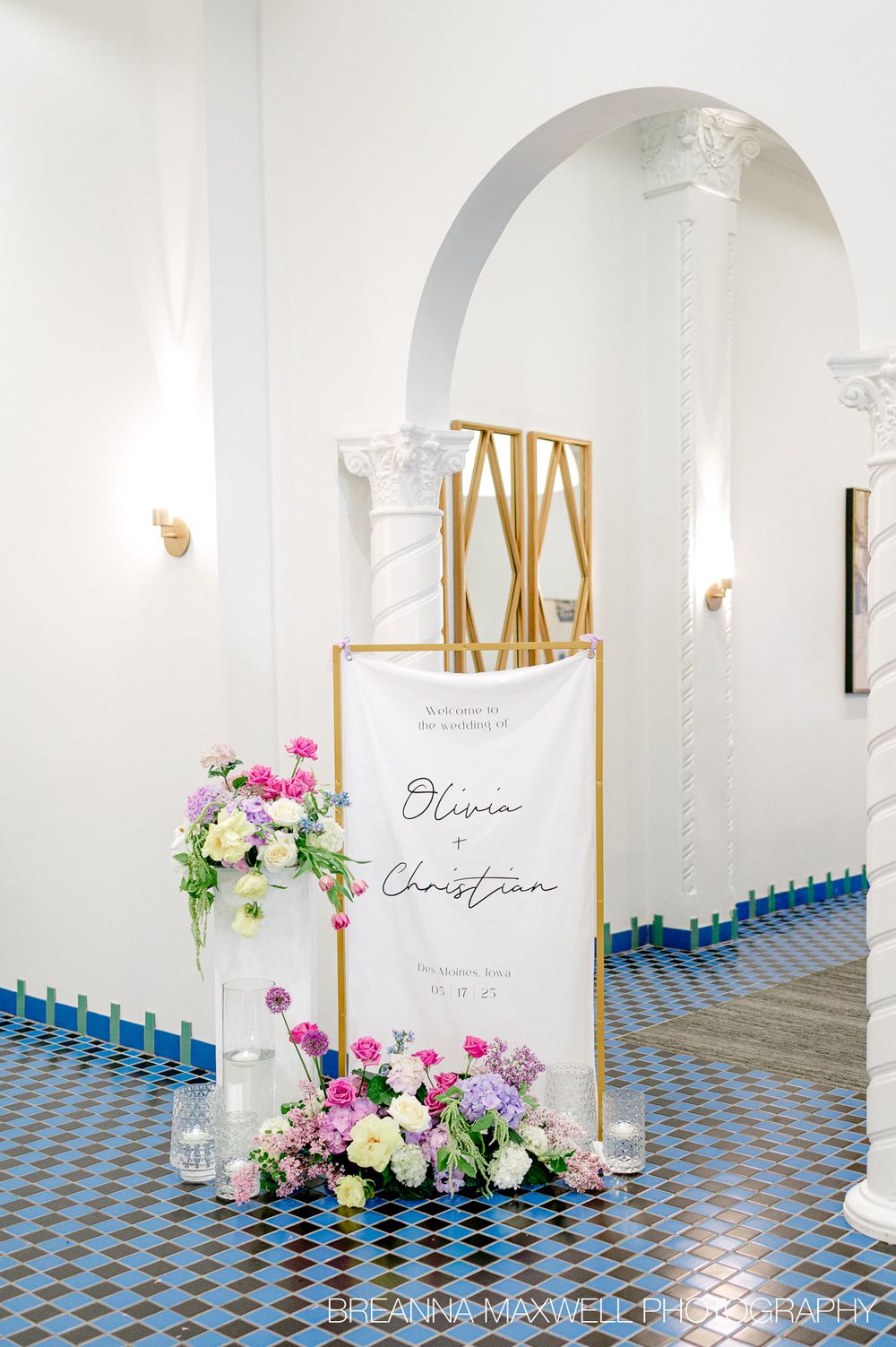A Garden Party Inspired Wedding - The Tea Room in downtown Des Moines, Iowa.