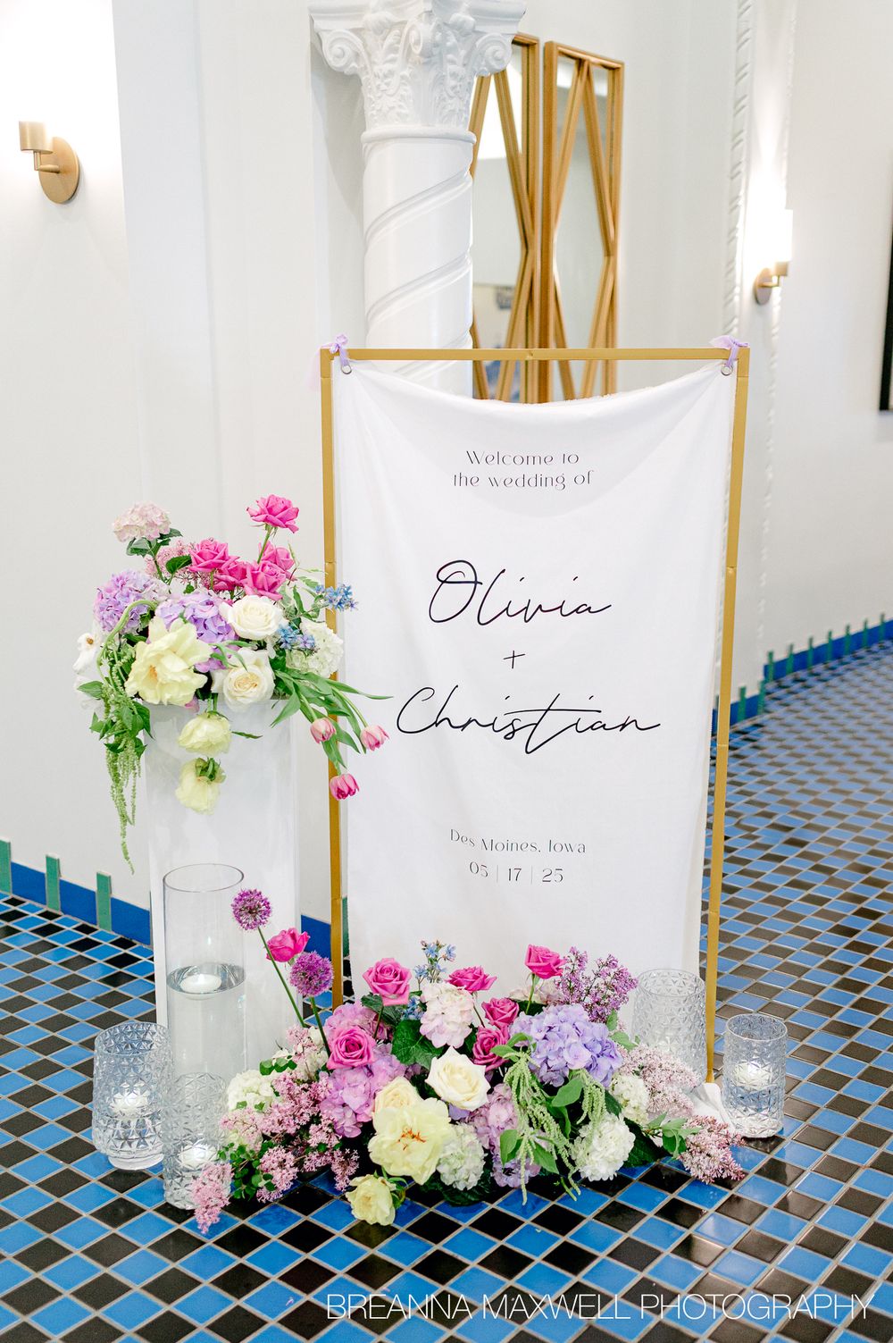 A Garden Party Inspired Wedding - The Tea Room in downtown Des Moines, Iowa.