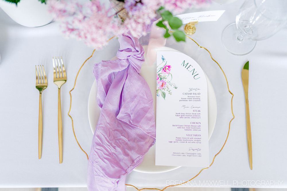 A Garden Party Inspired Wedding - The Tea Room in downtown Des Moines, Iowa.