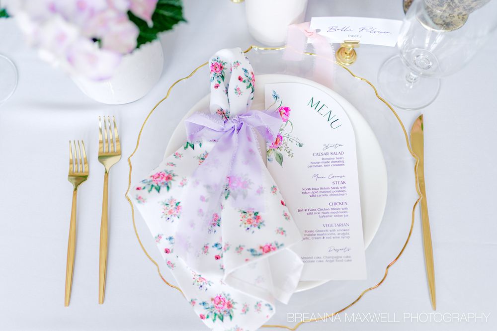 A Garden Party Inspired Wedding - The Tea Room in downtown Des Moines, Iowa.