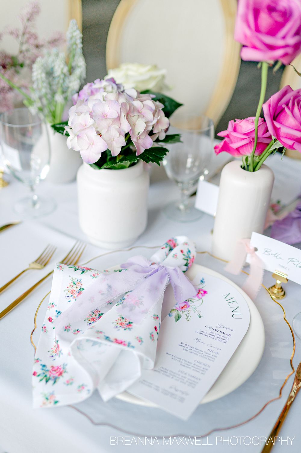 A Garden Party Inspired Wedding - The Tea Room in downtown Des Moines, Iowa.