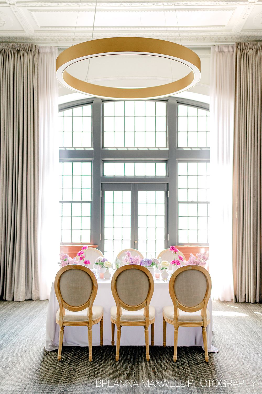 A Garden Party Inspired Wedding - The Tea Room in downtown Des Moines, Iowa.