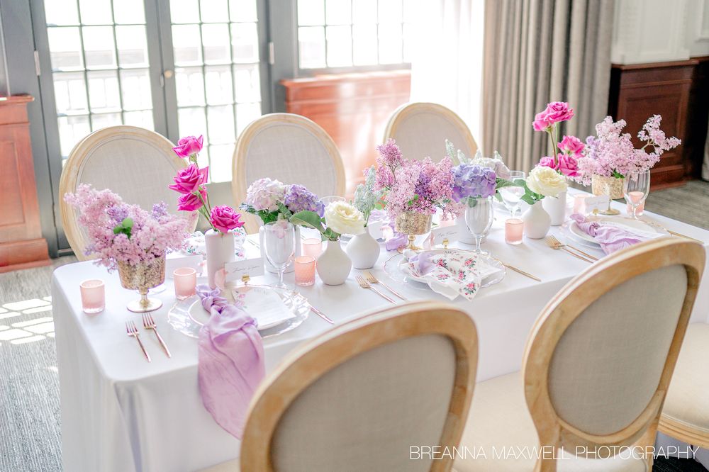 A Garden Party Inspired Wedding - The Tea Room in downtown Des Moines, Iowa.