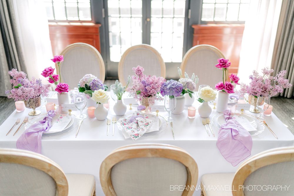 A Garden Party Inspired Wedding - The Tea Room in downtown Des Moines, Iowa.