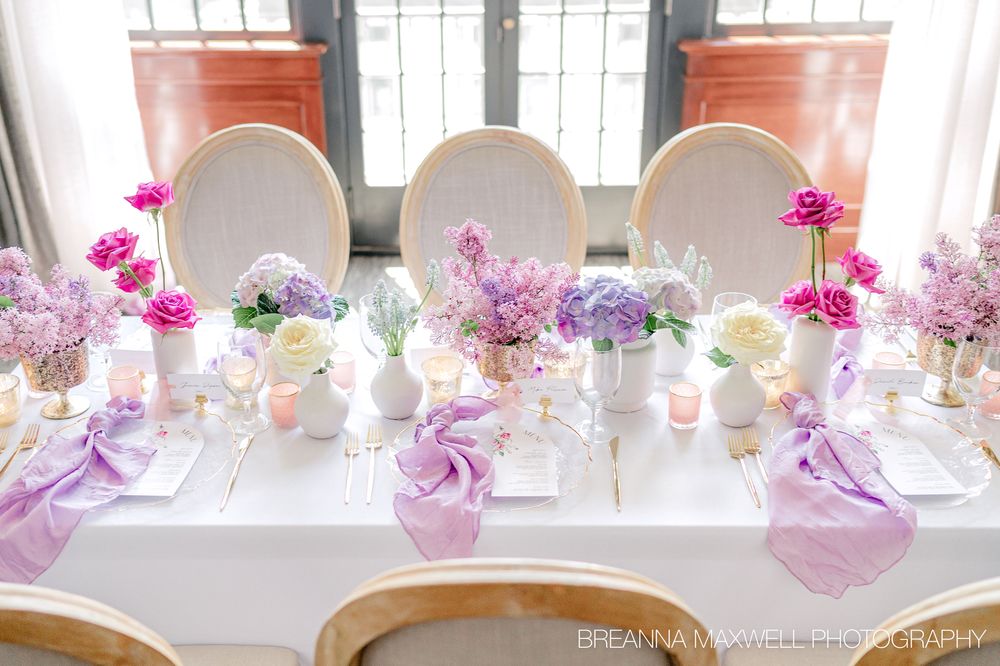 A Garden Party Inspired Wedding - The Tea Room in downtown Des Moines, Iowa.