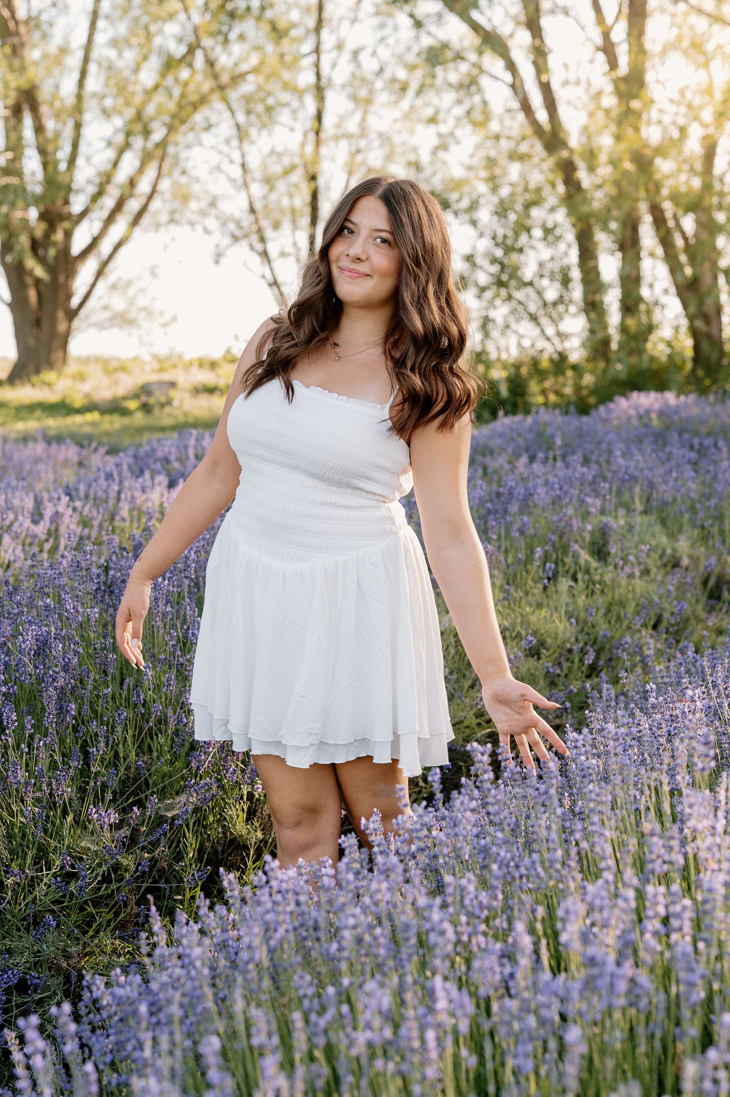 Senior pictures at Blue Mountain Lavender Farm