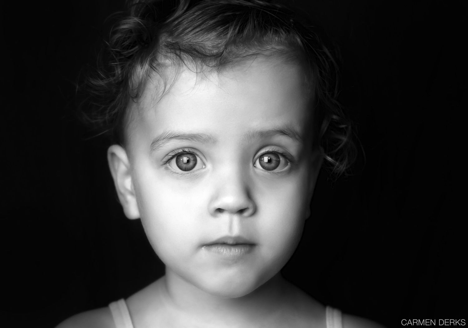 portret fotografie zwart wit portret van meisje