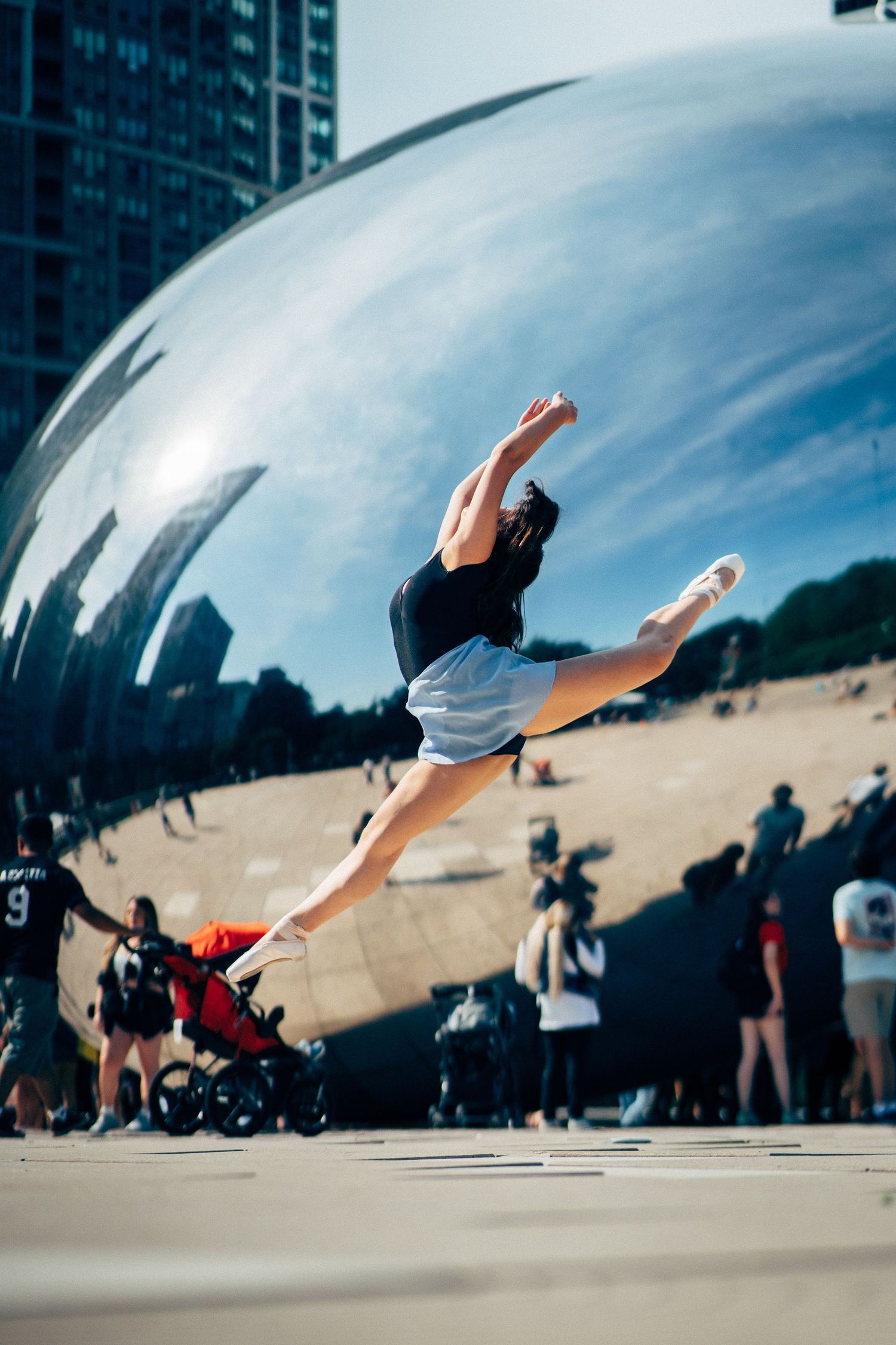 chicago dance photography ballerina photoshoot the bean