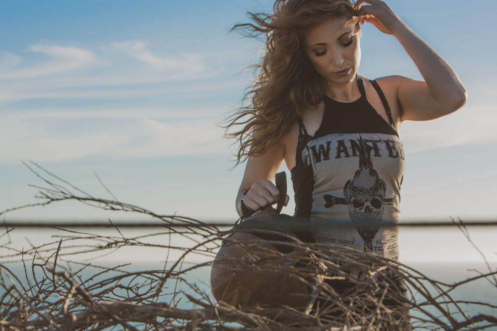 Model in a field