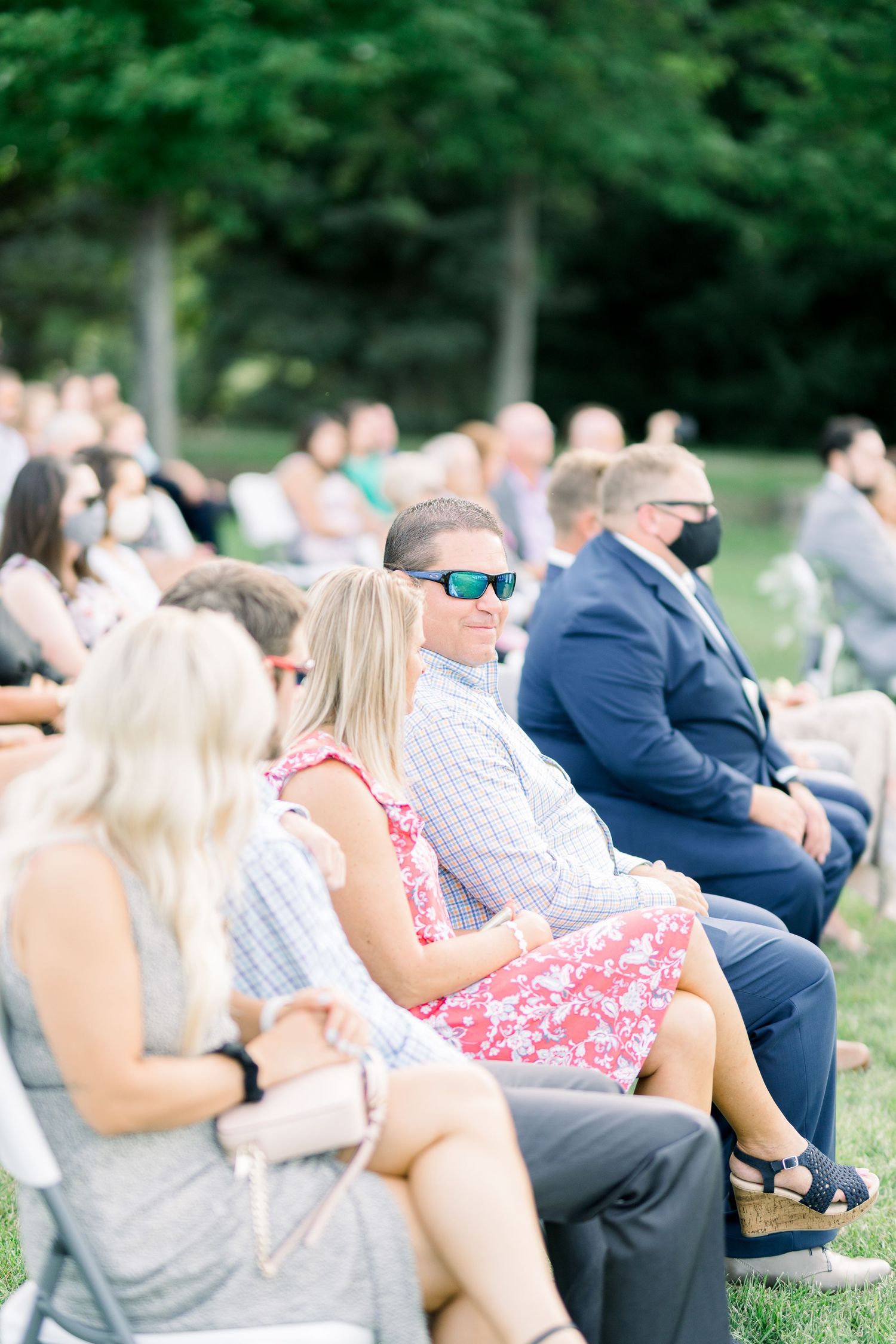 Vineyard photos with white willow events at Prairie Moon Winery wedding in Ames, Iowa
