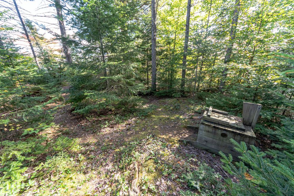 Outdoor campsite bathroom