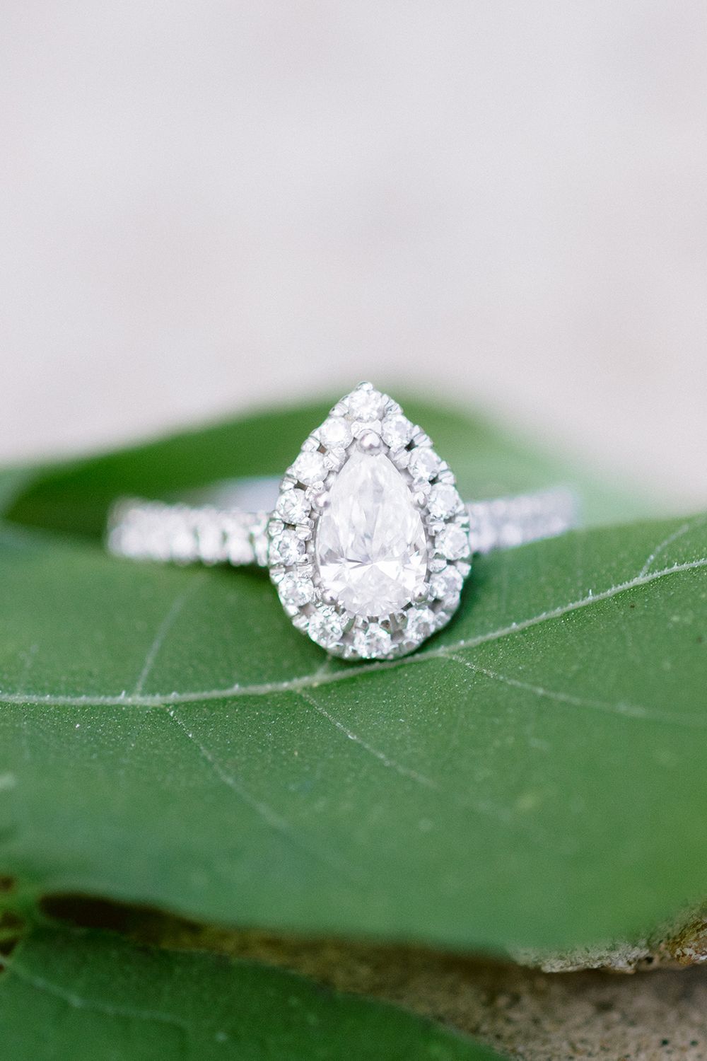 Elizabeth Couch Photography Prairie creek engagement photos waterfall engagement ring
