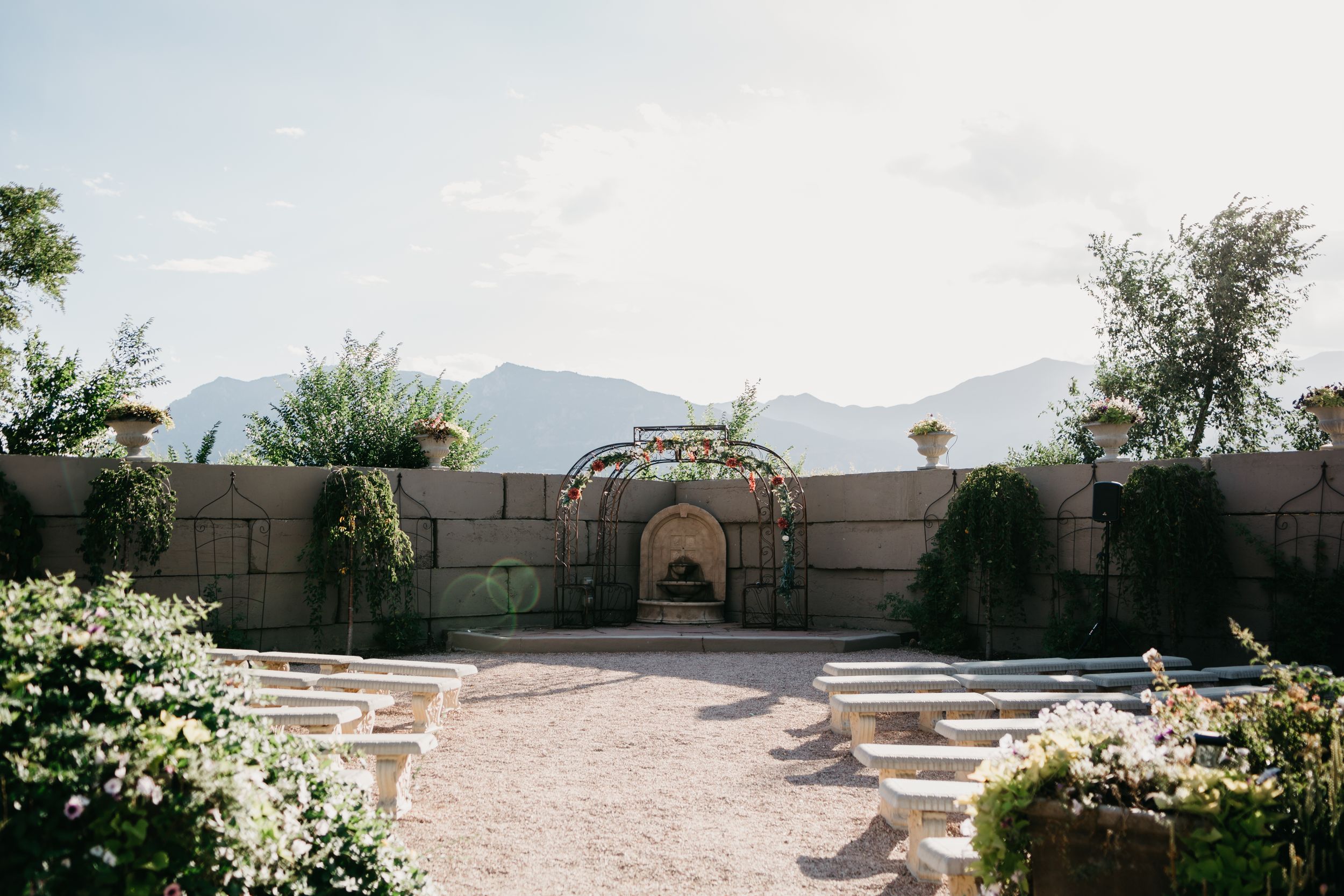 Floral Wedding Ideas, Hillside Gardens, Wedding Archway, Colorado Wedding Ideas, Colorado Springs Summer Wedding