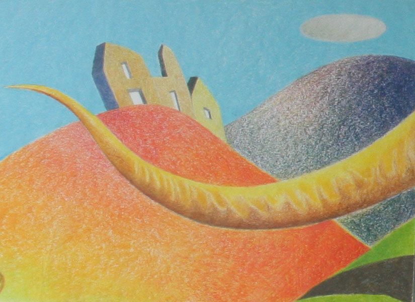 "Dino" trittico ad acrilico su carta - vendita