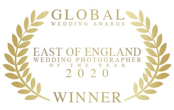 global wedding awards east of england's wedding photographer of the year award given to Faye Amare Photography in 2020