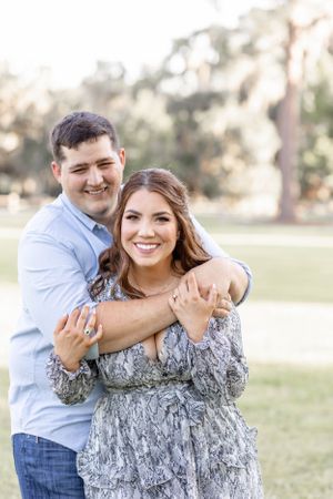 Engaged Couple at Foutainbleu State Park in Mandeville, Louisiana
