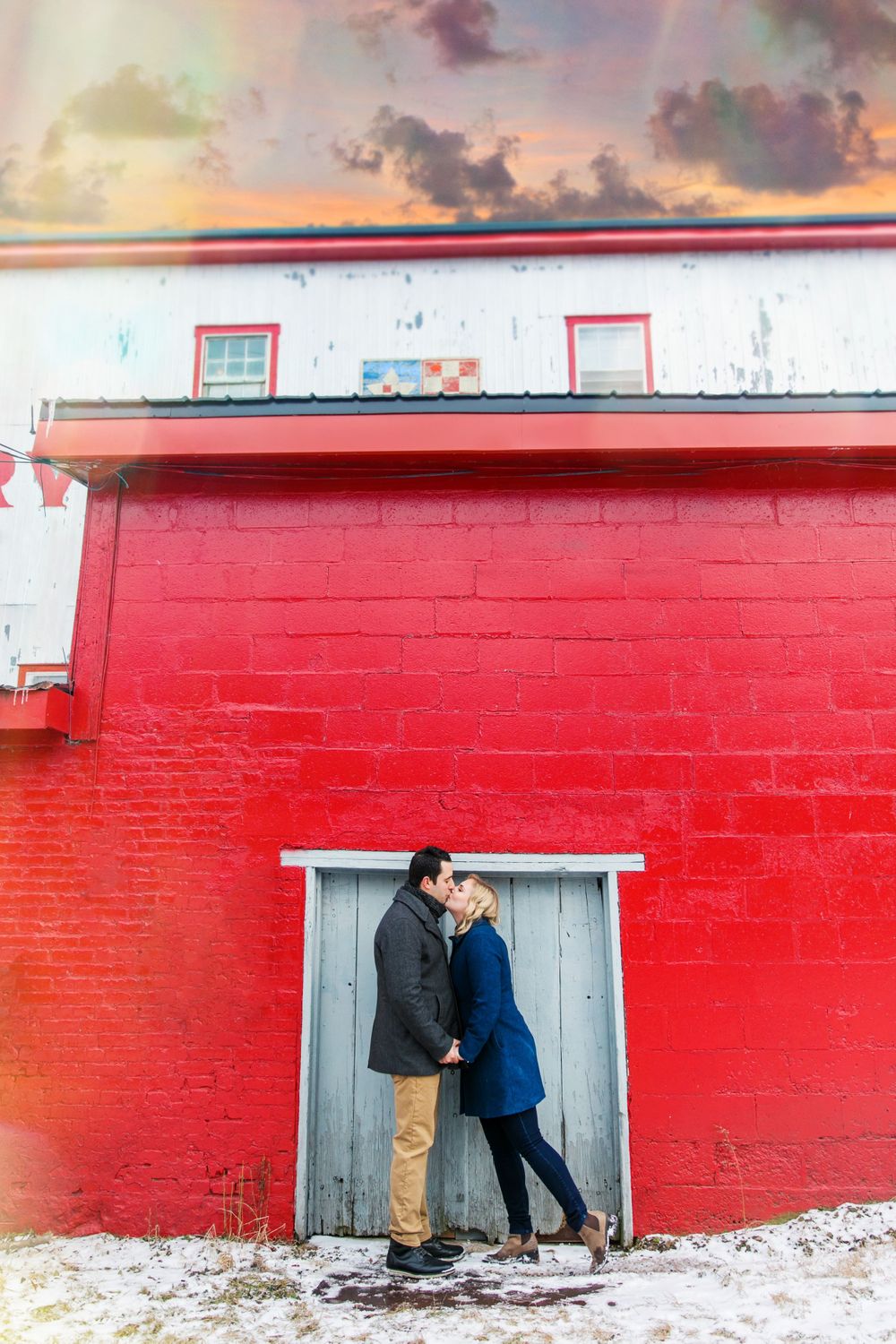 Winter Engagement Photos Arva Mill London Ontario Photographer Shawn VanDaele