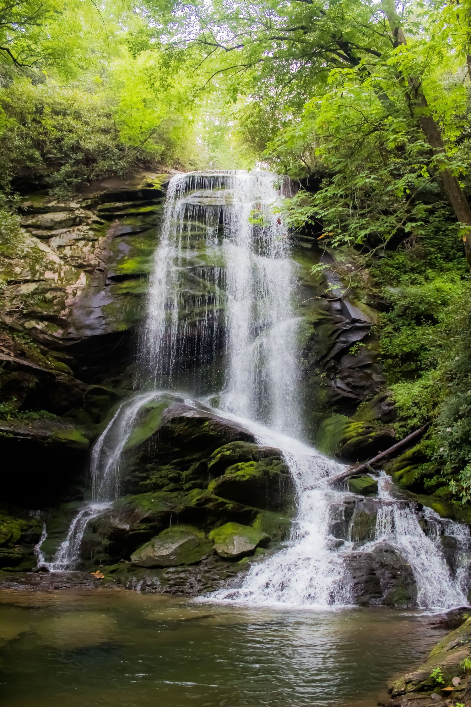 Catawba Falls in North Carolina one of the best places to elope.