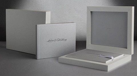 calssic white wedding albums