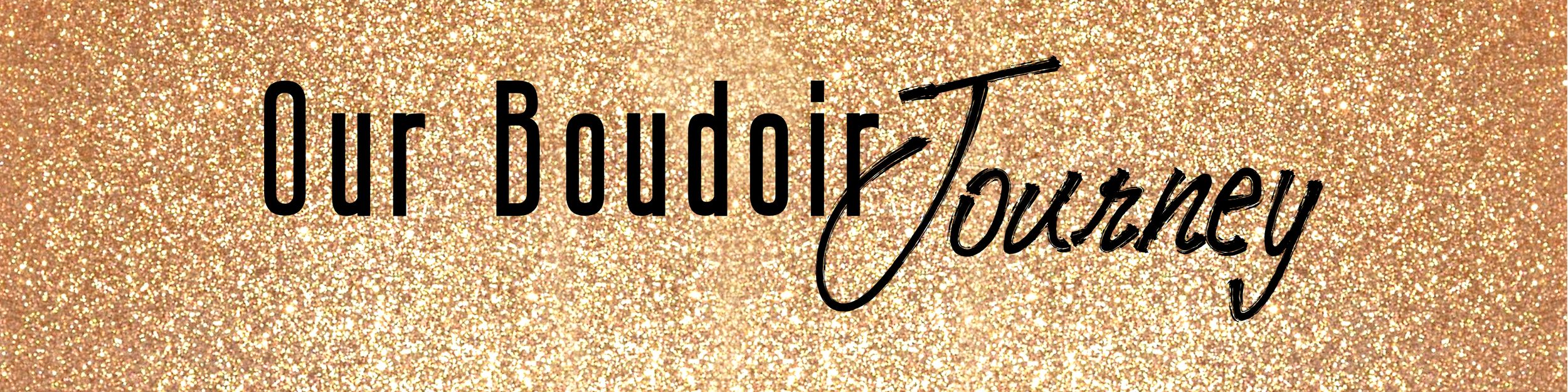 Boudoir By Elise Website Gold Glitter Banner for a Colorado Springs Photographer