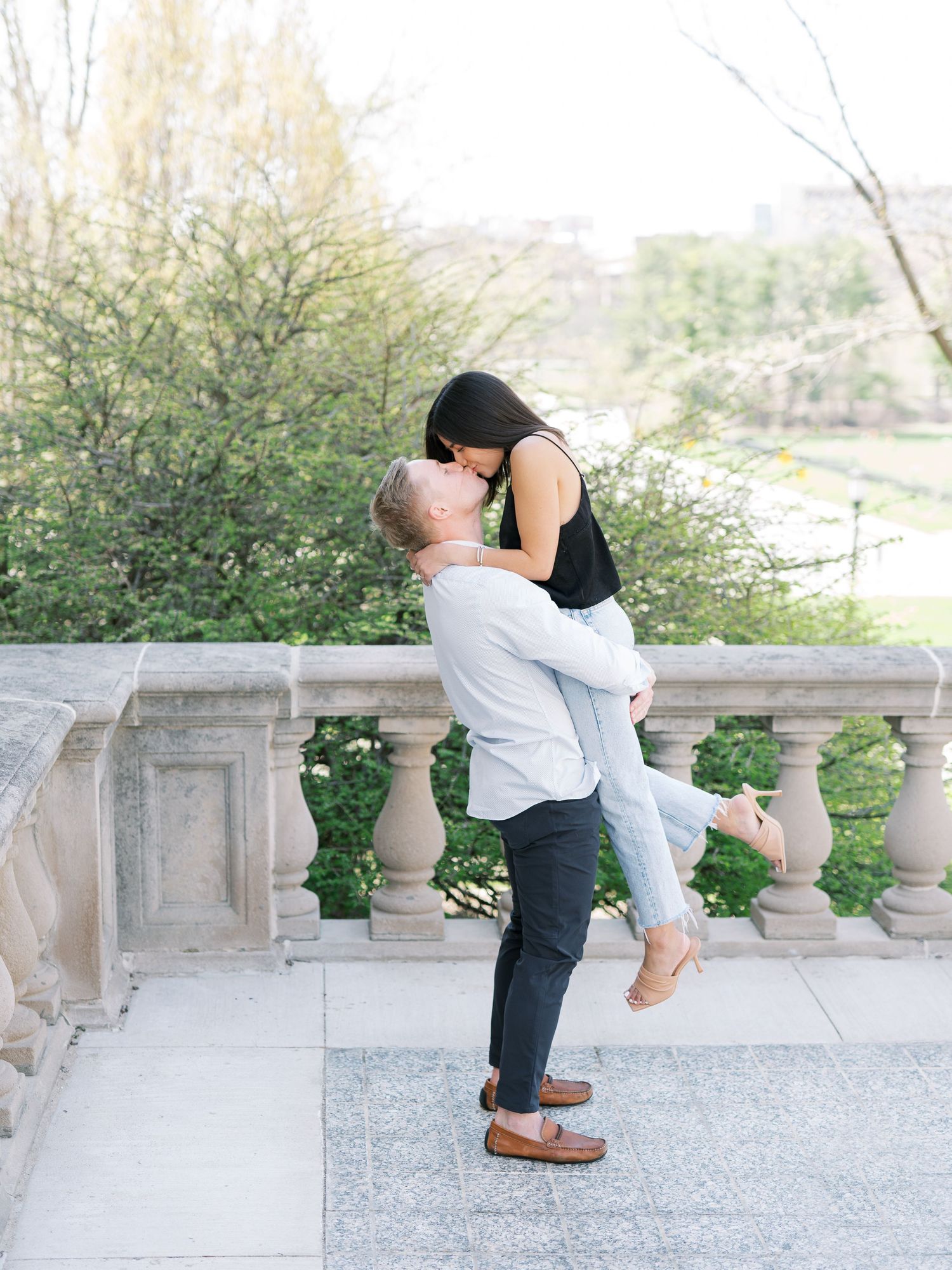 Iowa City, Iowa engagement session in downtown Iowa City at the pentacrest