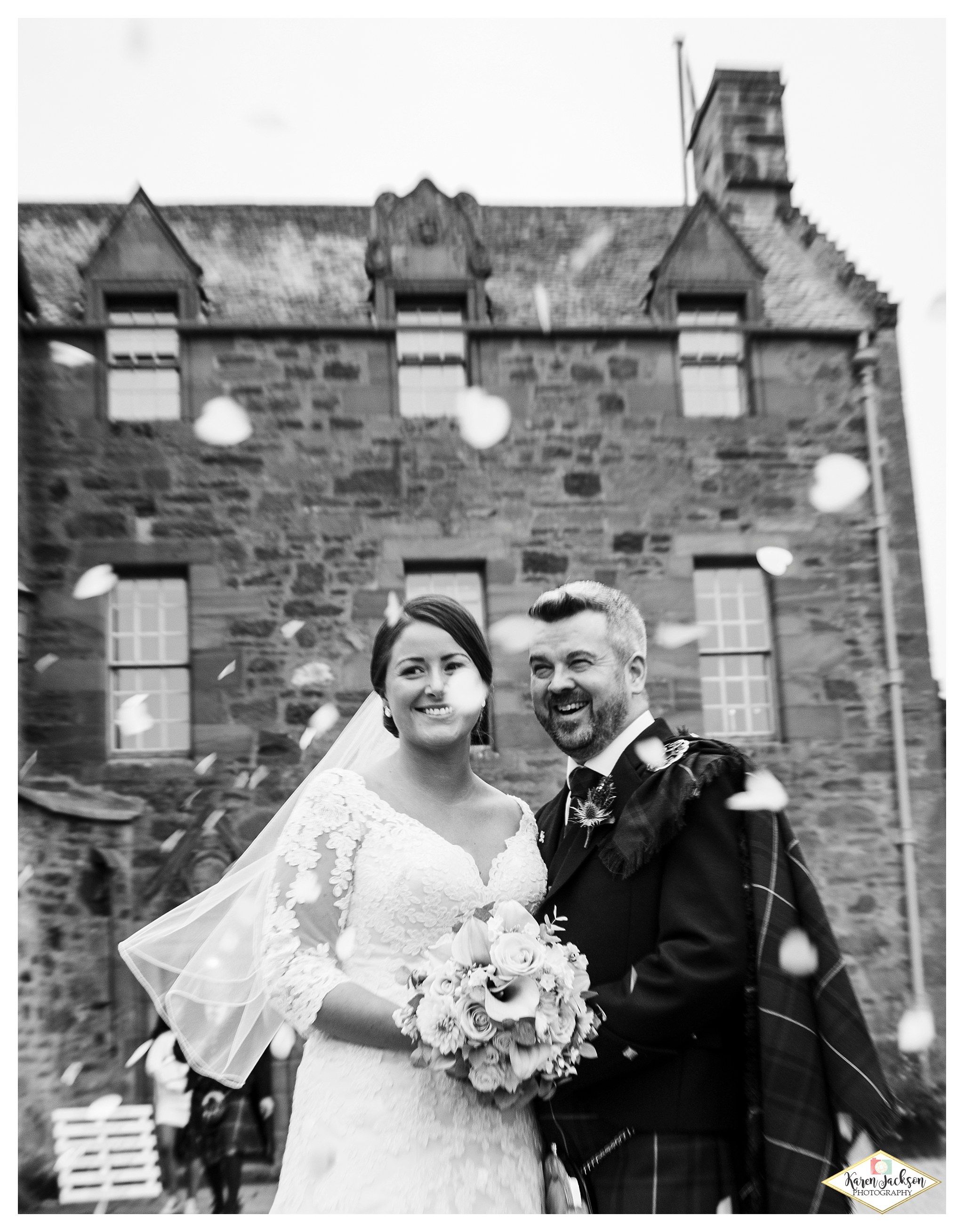 Fingask castle wedding photographer perthshire dundee